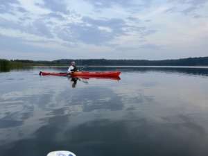 Kajakfahrer auf einem See